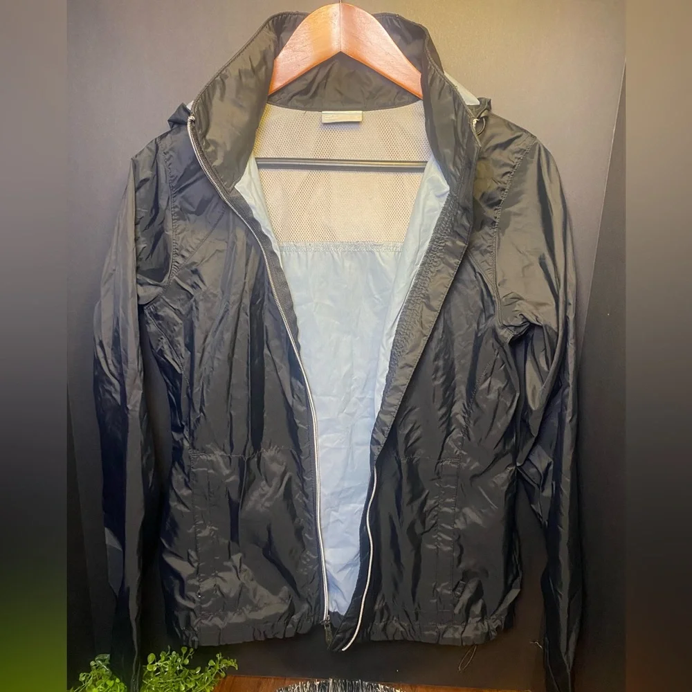 Columbia Charcoal Gray Hooded Windbreaker - Picture 3 of 7